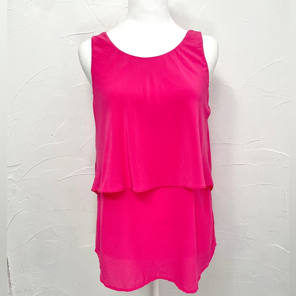 Trina Turk Sleeveless Silk Shirt